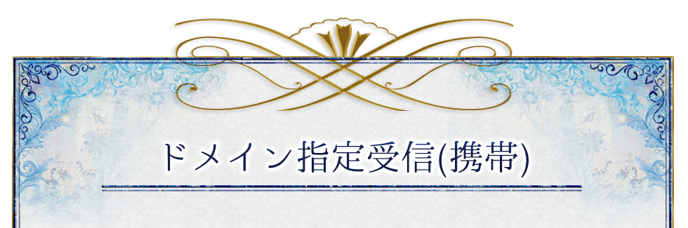 ドメイン指定受信(携帯)